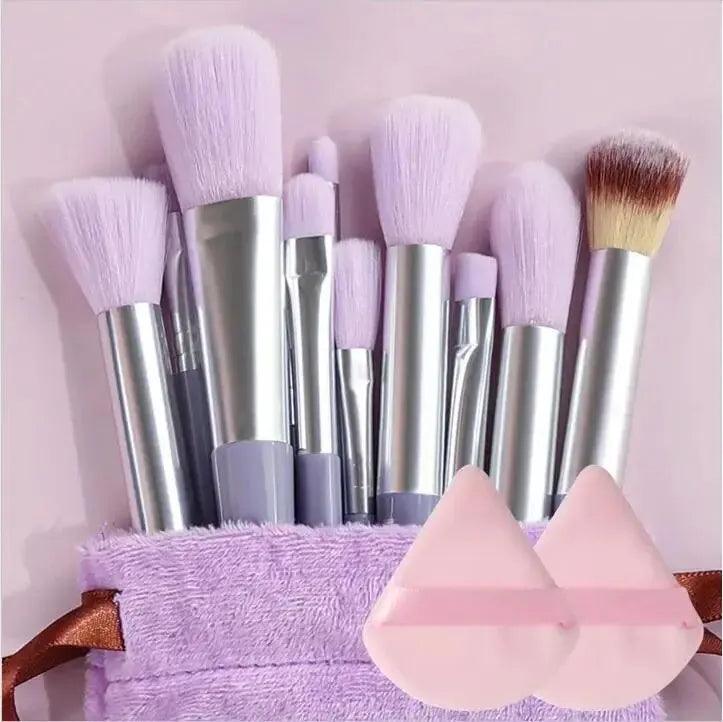 makeup brush set soft fluffy professional cosmetic tool - ARI