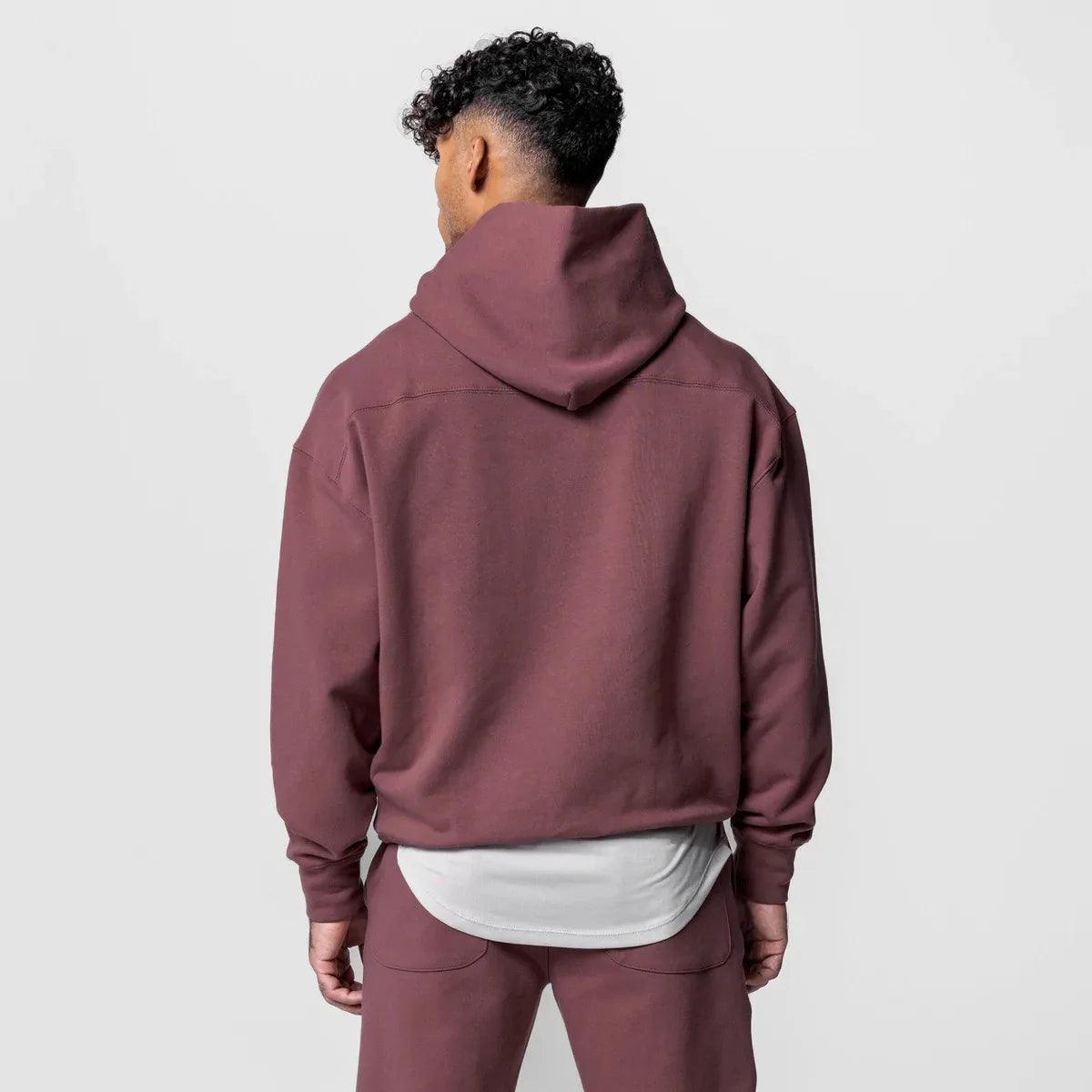 heavyweight cotton hoodie loose fitting amazing street style - ARI
