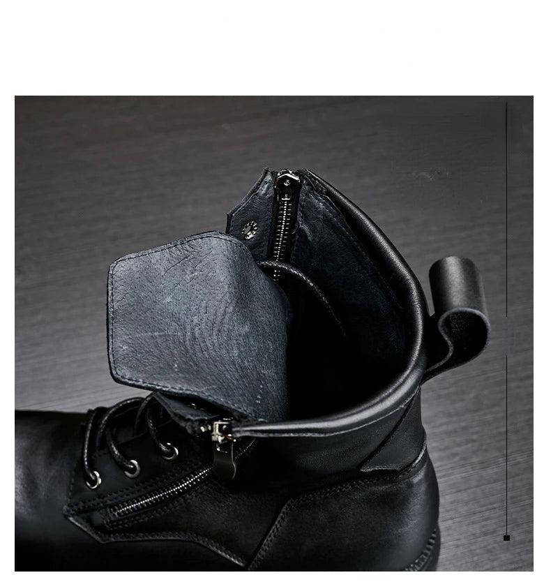 fashion luxury genuine leather designer british style handmade - ARI