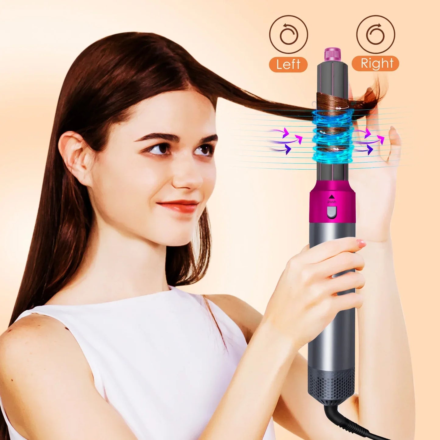 5 in 1 Hair,Dryer,Hot,Comb set professional curling iron hair straightener styling