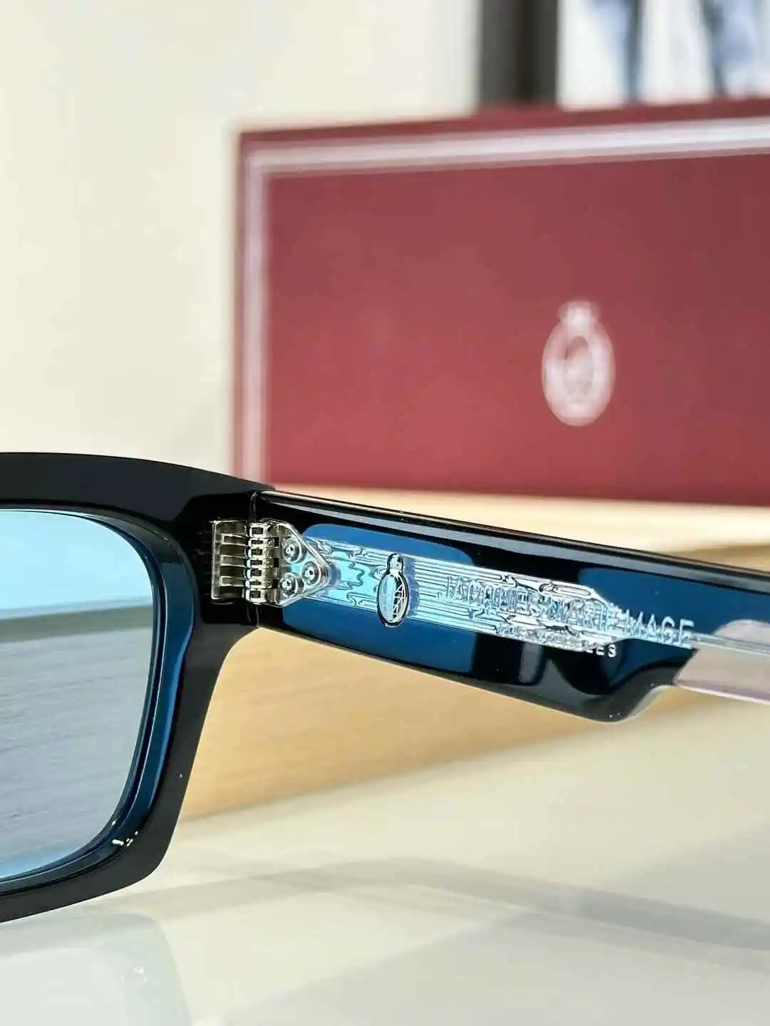 JMM ASHCROFT thick acetate square style sunglasses