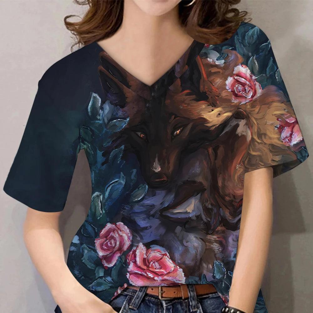Unisex T Shirt Animal Graphic 3d Print Top Streetwear Fashion - ARI