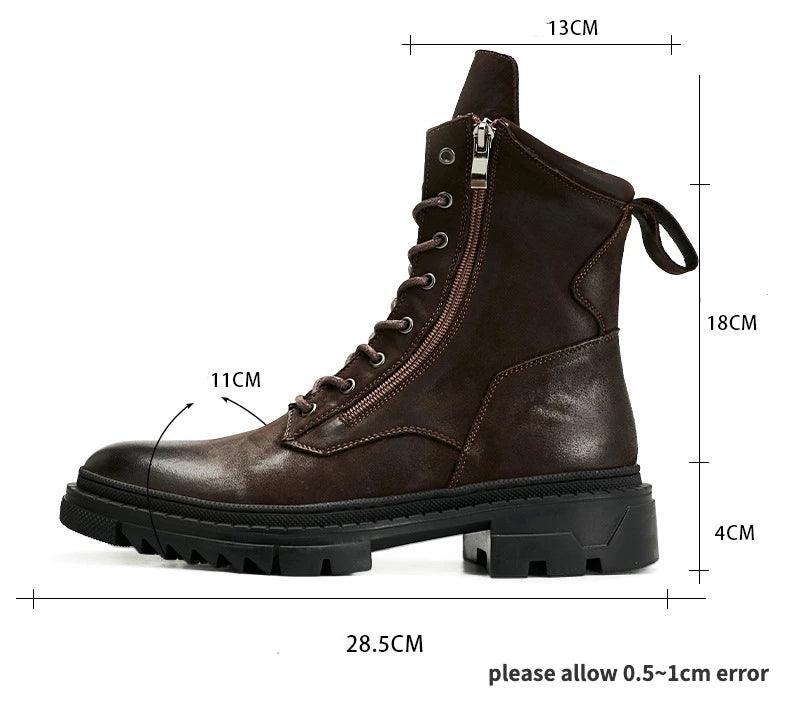 Italian boots made from luxury genuine leather. Designer fashion, handmade. - ARI