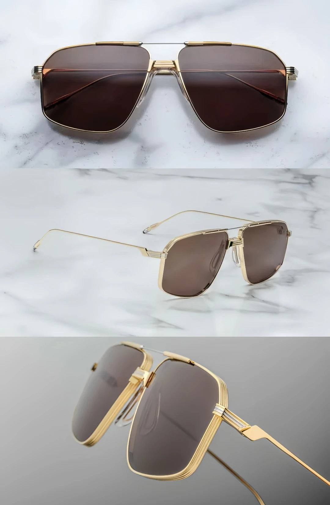 JMM sunglasses JAGGER ultralight titanium square style