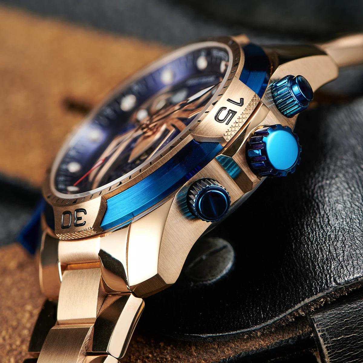 REEF TIGER design sport automatic watch spider dial - ARI
