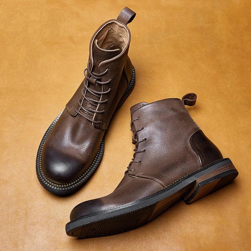 Handmade, high-quality, soft cow leather boots in British style. - ARI