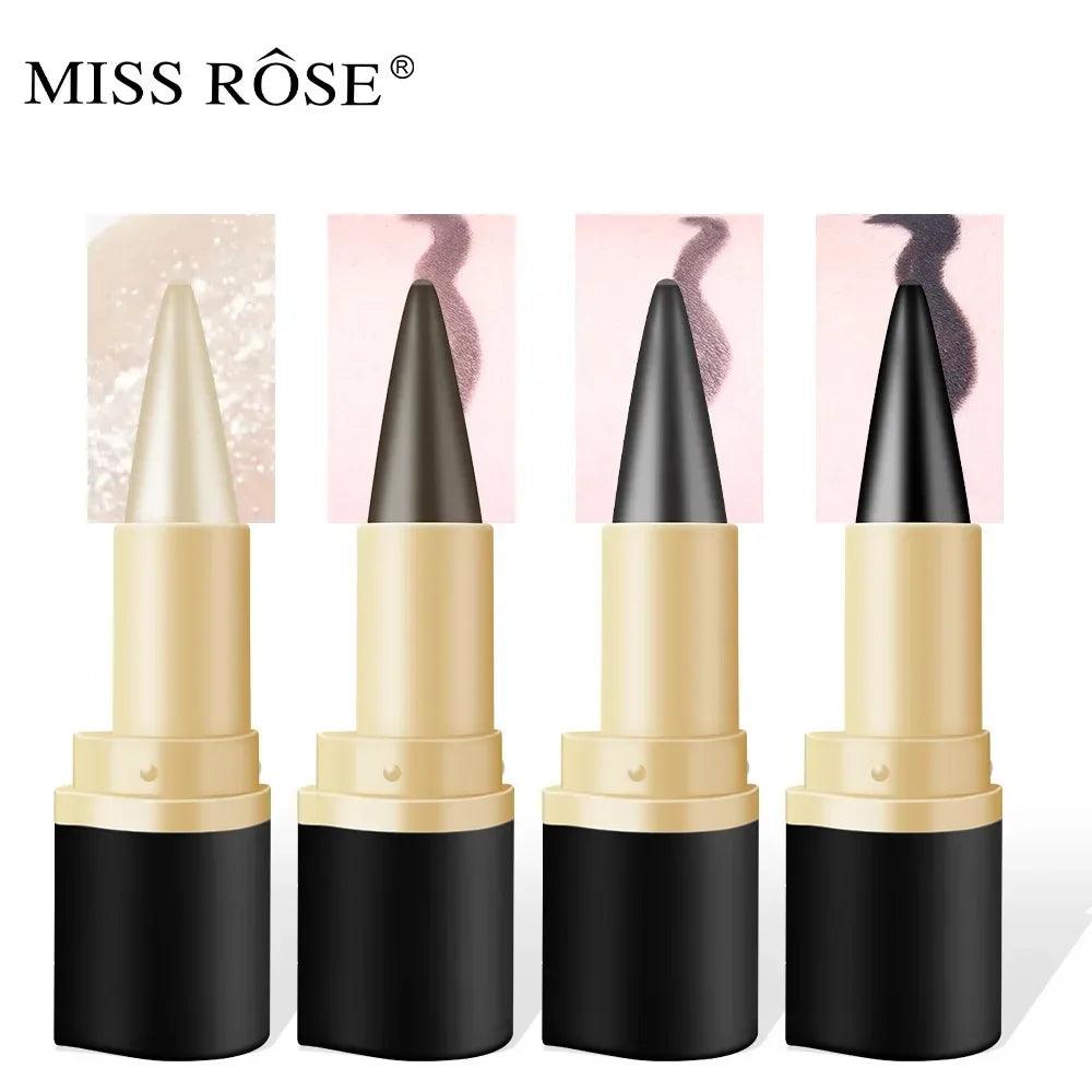 Miss Rose black Kajal long-lasting waterproof gel eye shadow eyeliner pencil - ARI