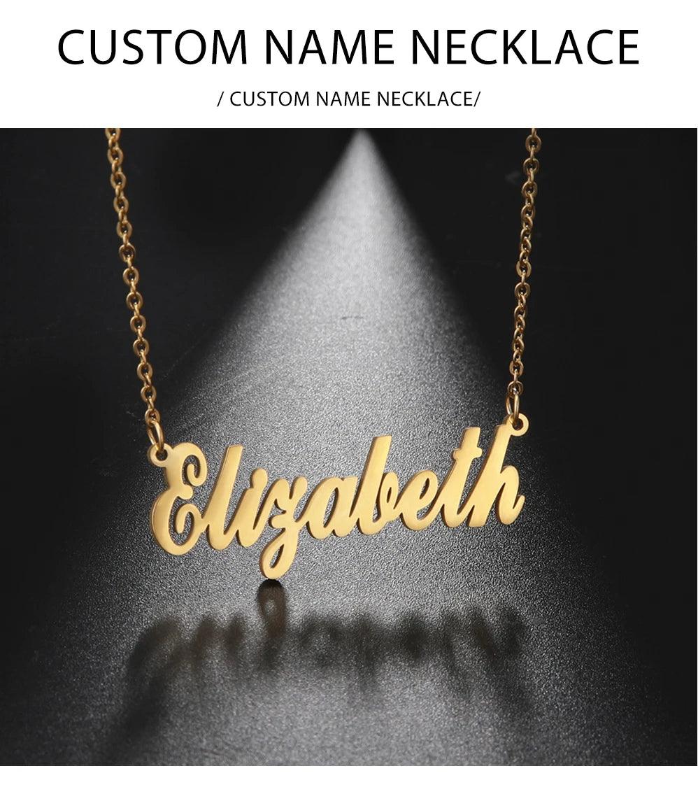 your name on Necklace Stainless Steel Jewelry - ARI