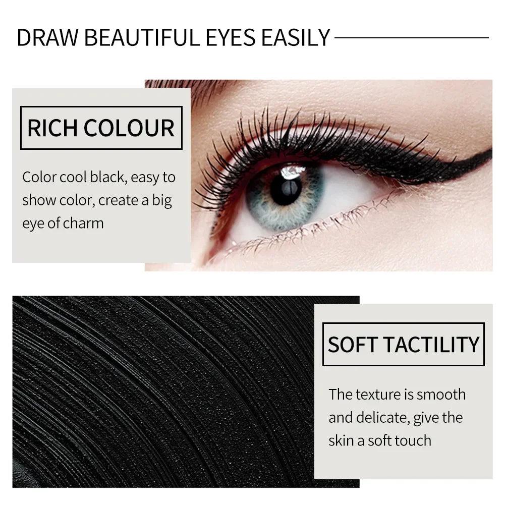 Miss Rose black Kajal long-lasting waterproof gel eye shadow eyeliner pencil - ARI