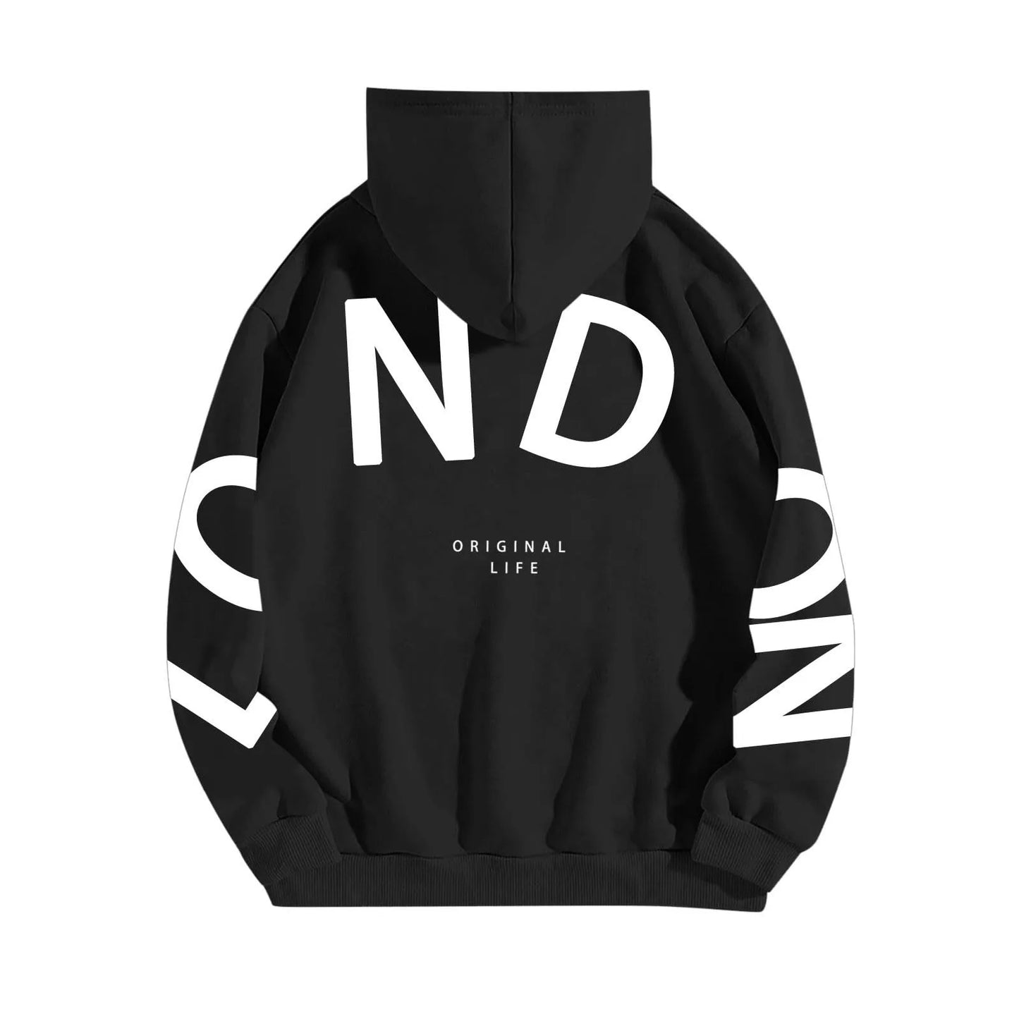 Women outfit sweatsuit letter long sleeved casual hoodie