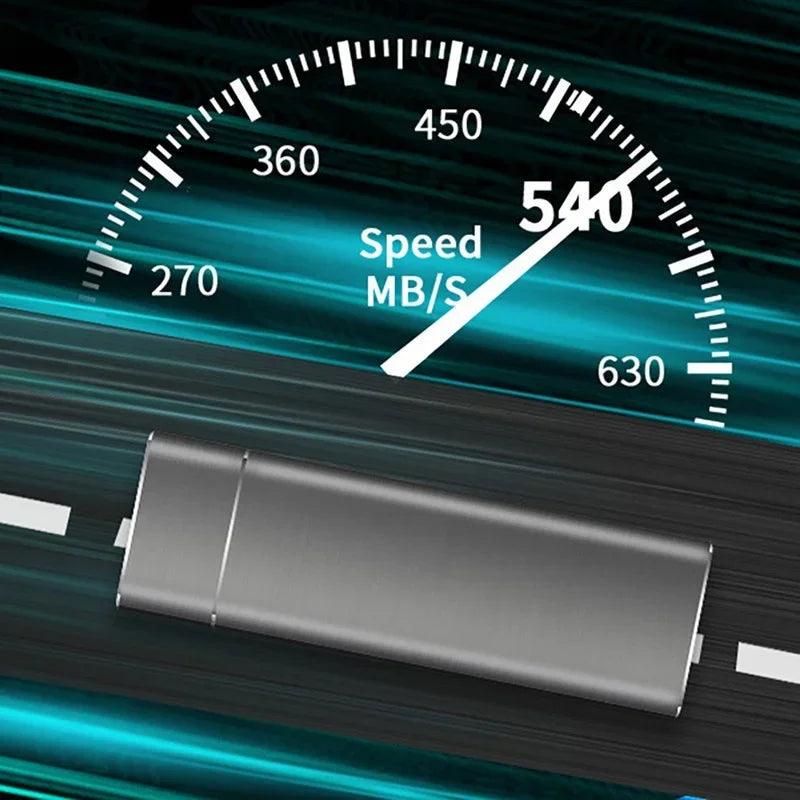 64 TB external hard drive high speed mini portable external ssd for laptops desktop phones - ARI