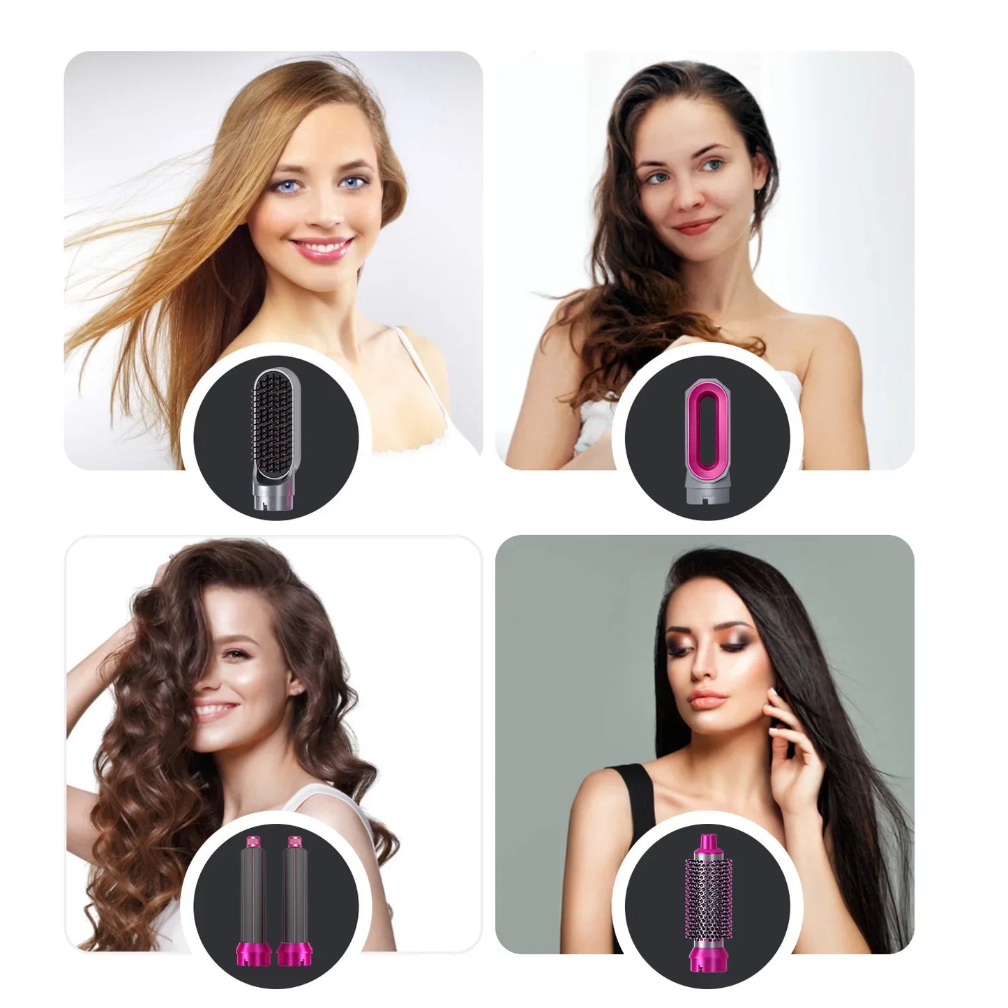 5 in 1 Hair,Dryer,Hot,Comb set professional curling iron hair straightener styling