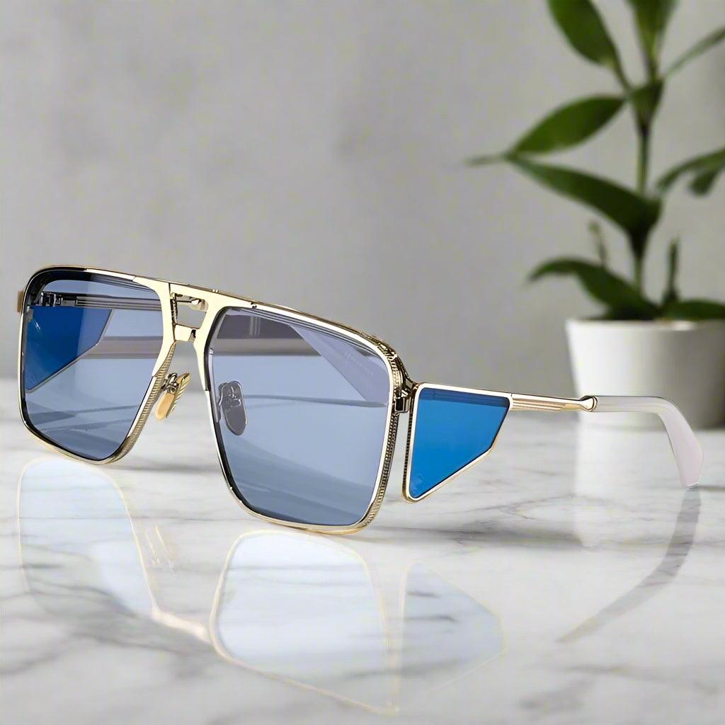 JACQUE MARIE MAGE,Assen alloy handmade sunglasses classical vintage - ARI