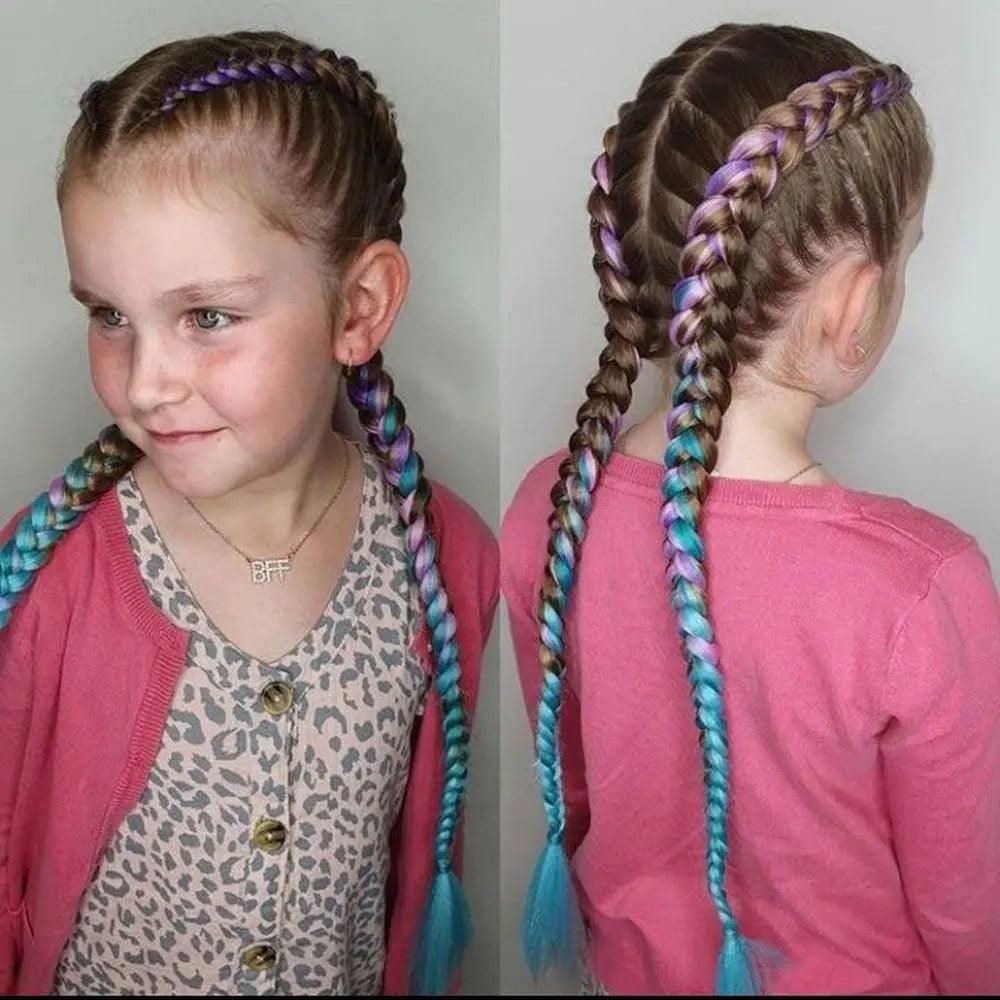 24 inch braids extensions braiding hair color hair for children braid - ARI