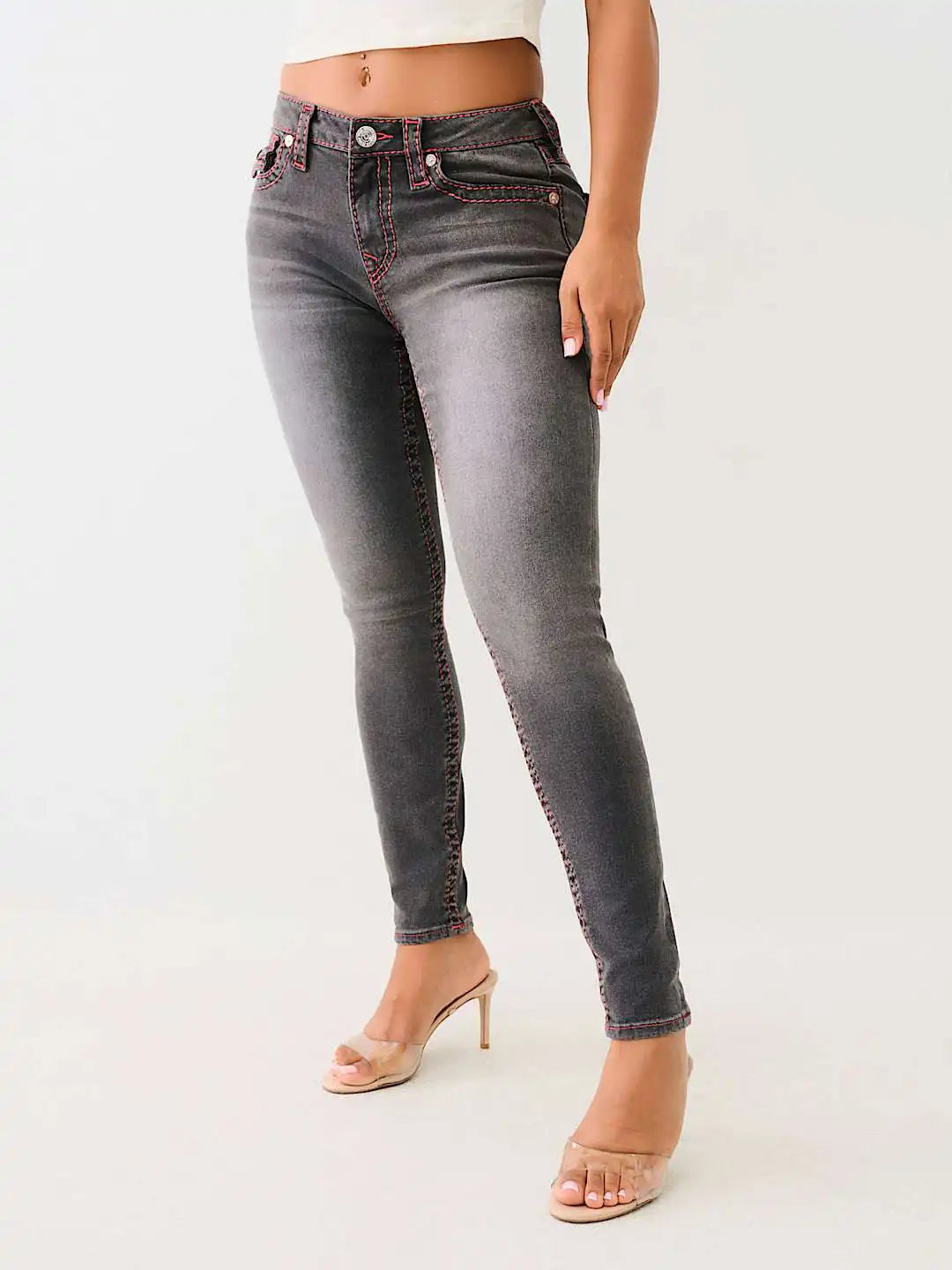 True Religion Jeans girls fashion slim fit Baggy style high waist