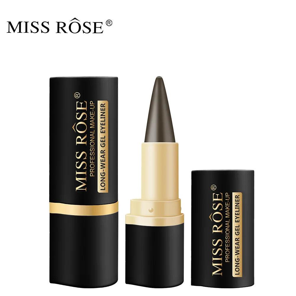Miss Rose black Kajal long-lasting waterproof gel eye shadow eyeliner pencil - ARI
