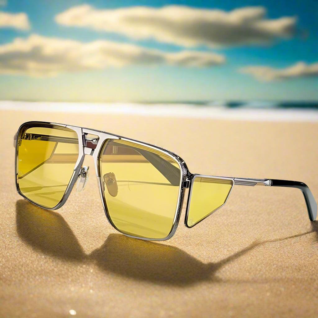 JACQUE MARIE MAGE,Assen alloy handmade sunglasses classical vintage - ARI