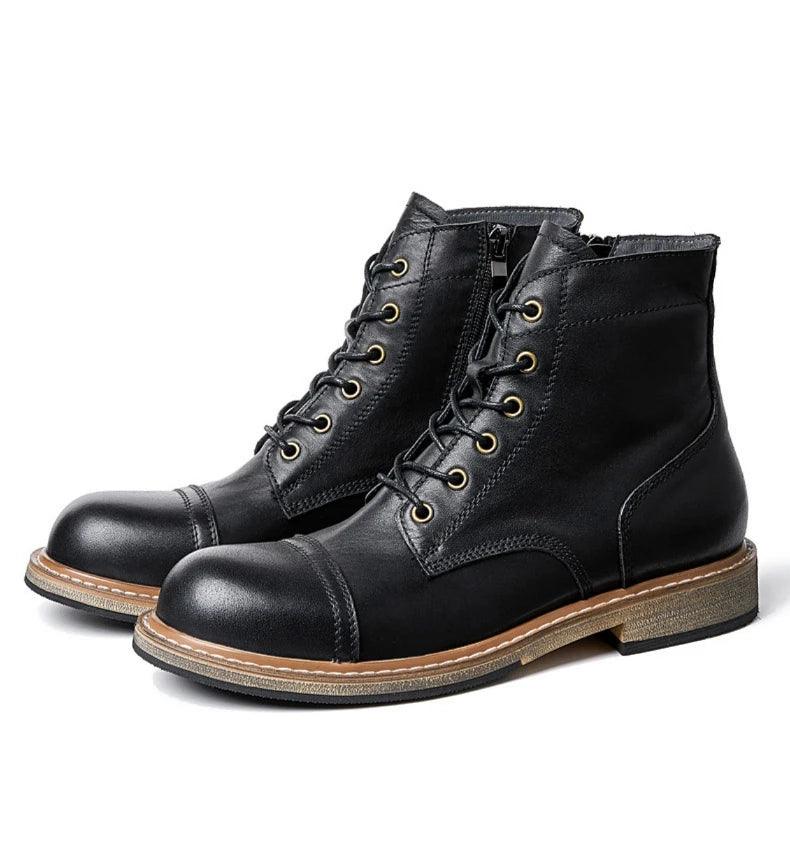 Mens Genuine Leather Boots Handmade Quality Comfortable - ARI
