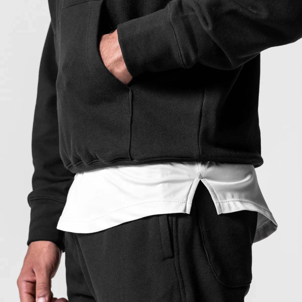 heavyweight cotton hoodie loose fitting amazing street style - ARI
