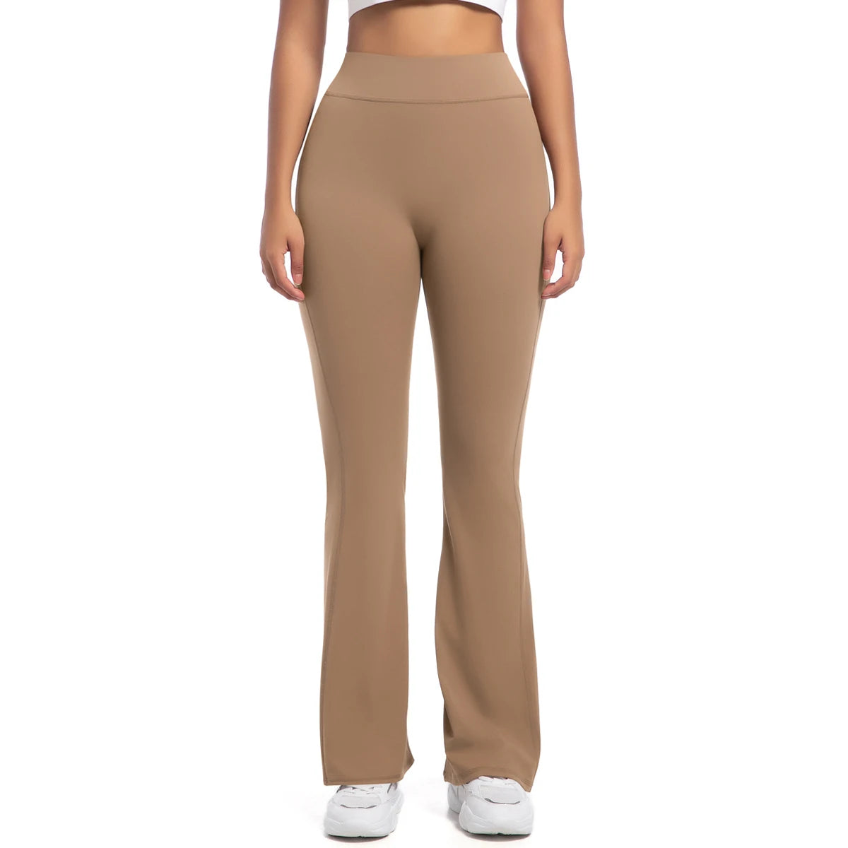 Women Flare pocket leggings high waist Breathable street style