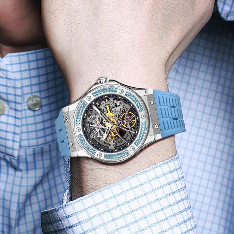 Haofa skeleton watch,Luxury automatic mechanical - ARI