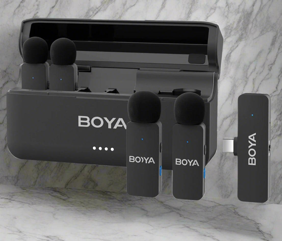 BOYA-V4U wireless microphone for phone & pc video recording live streaming - ARI