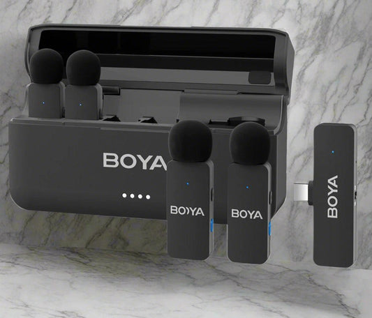 BOYA-V4U wireless microphone for phone & pc video recording live streaming - ARI