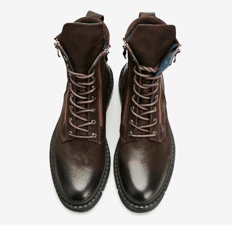 Italian boots made from luxury genuine leather. Designer fashion, handmade. - ARI