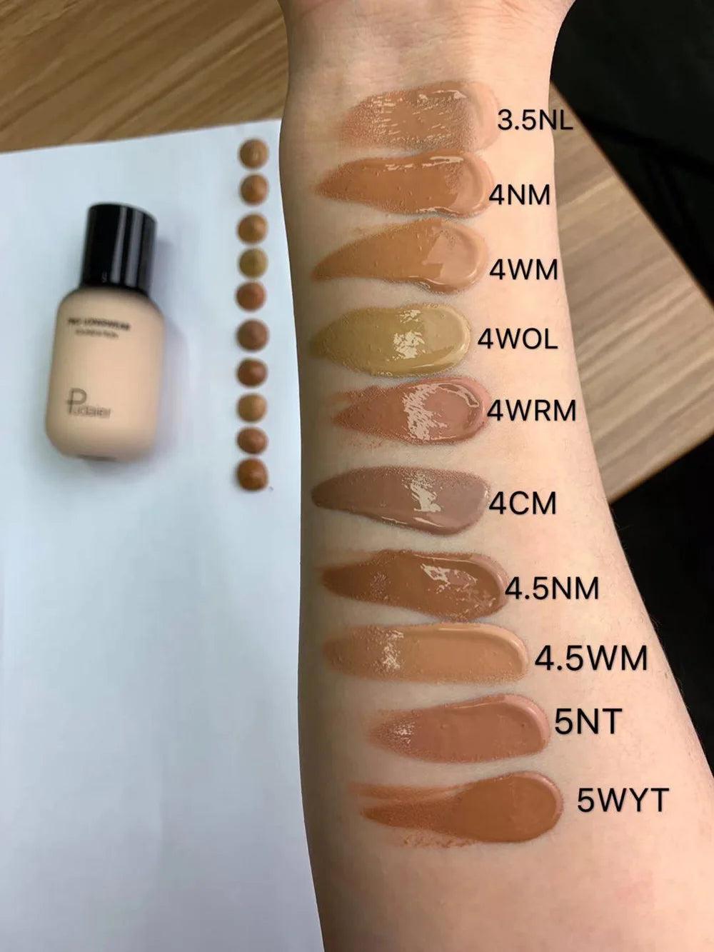 face liquid foundation full concealer makeup waterproof base brighten whitening cover dark circle - ARI