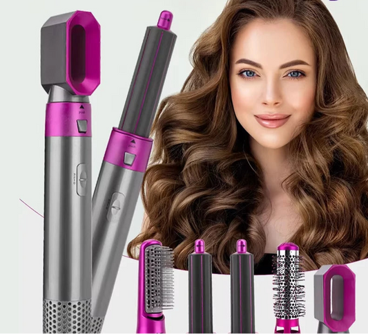 5 in 1 Hair,Dryer,Hot,Comb set professional curling iron hair straightener styling