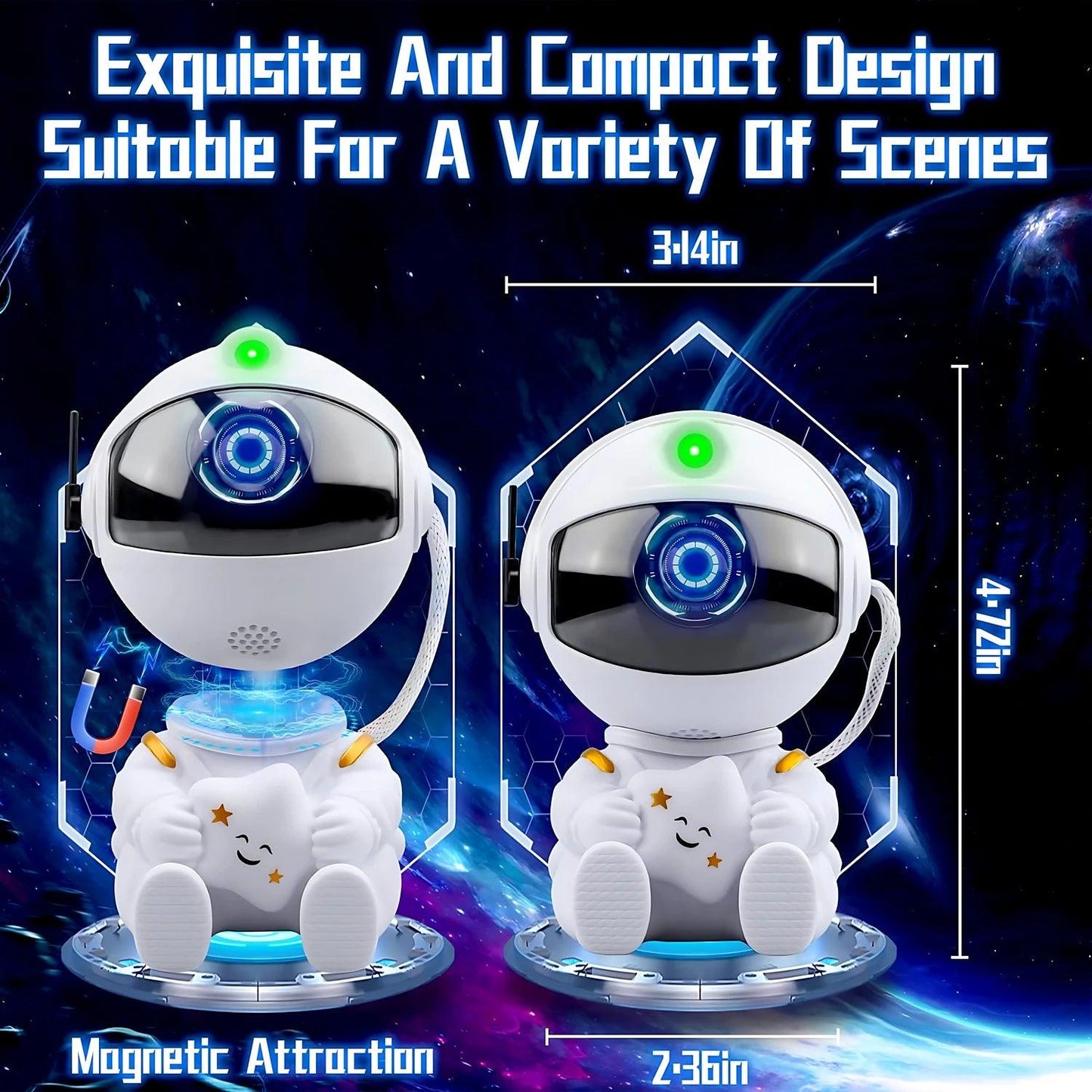 Astronaut galaxy star led light ceiling lamp for kids rooms & home decoration - ARI