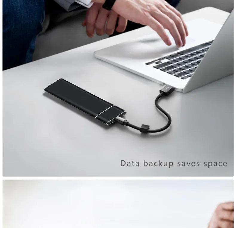64 TB external hard drive high speed mini portable external ssd for laptops desktop phones - ARI