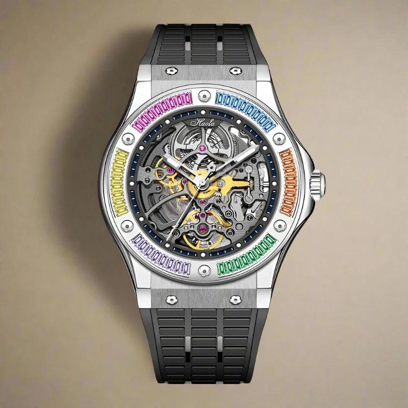Haofa skeleton watch,Luxury automatic mechanical - ARI