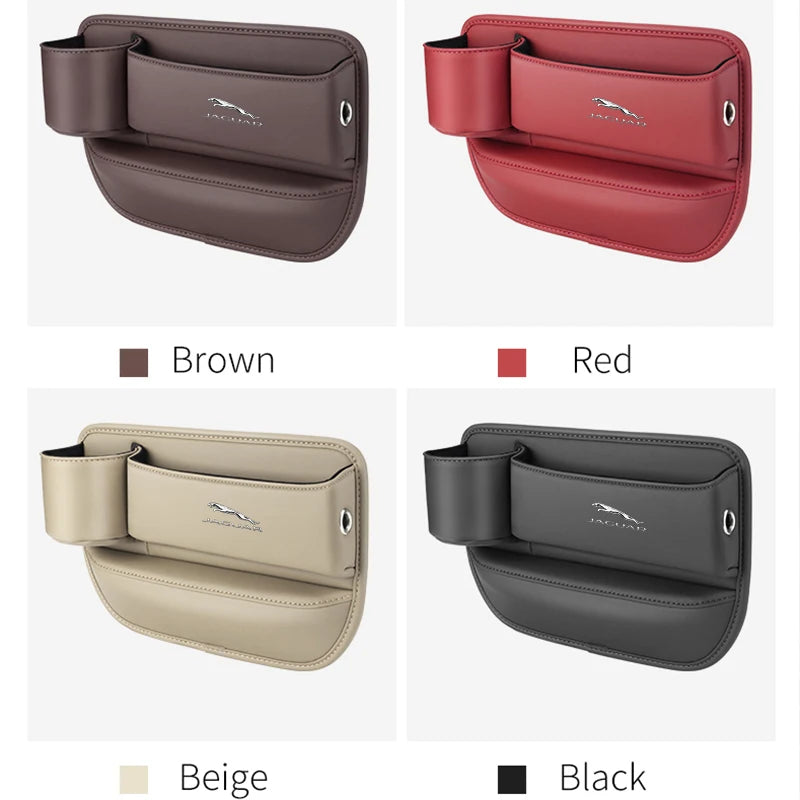 Leather car seat gap multifunction storage box cup holder