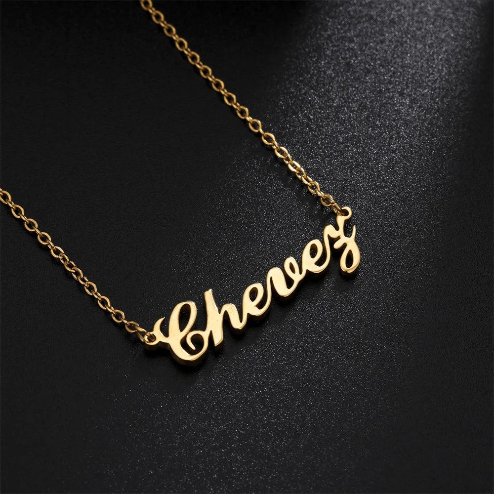 your name on Necklace Stainless Steel Jewelry - ARI