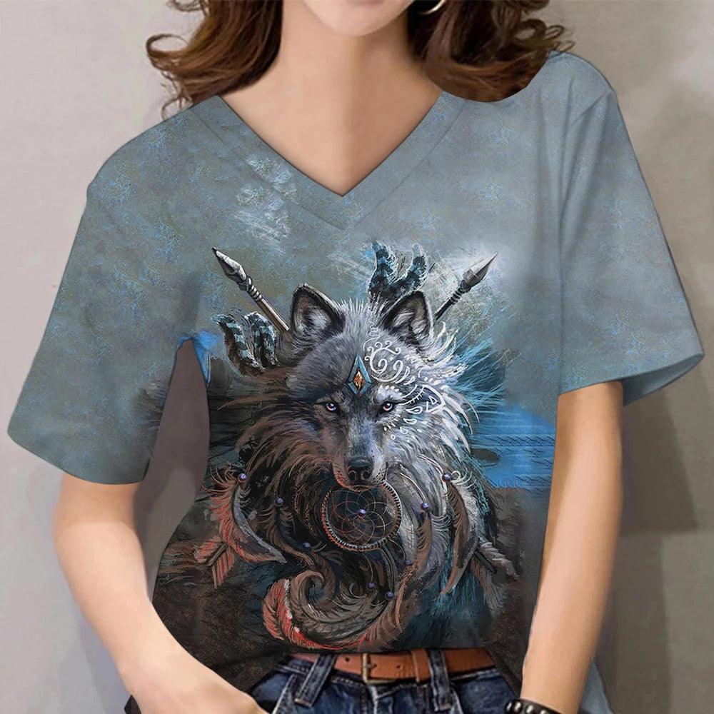 Unisex T Shirt Animal Graphic 3d Print Top Streetwear Fashion - ARI
