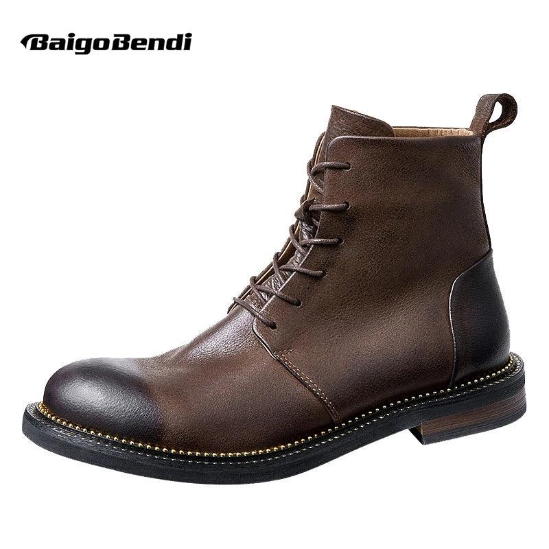 Handmade, high-quality, soft cow leather boots in British style. - ARI