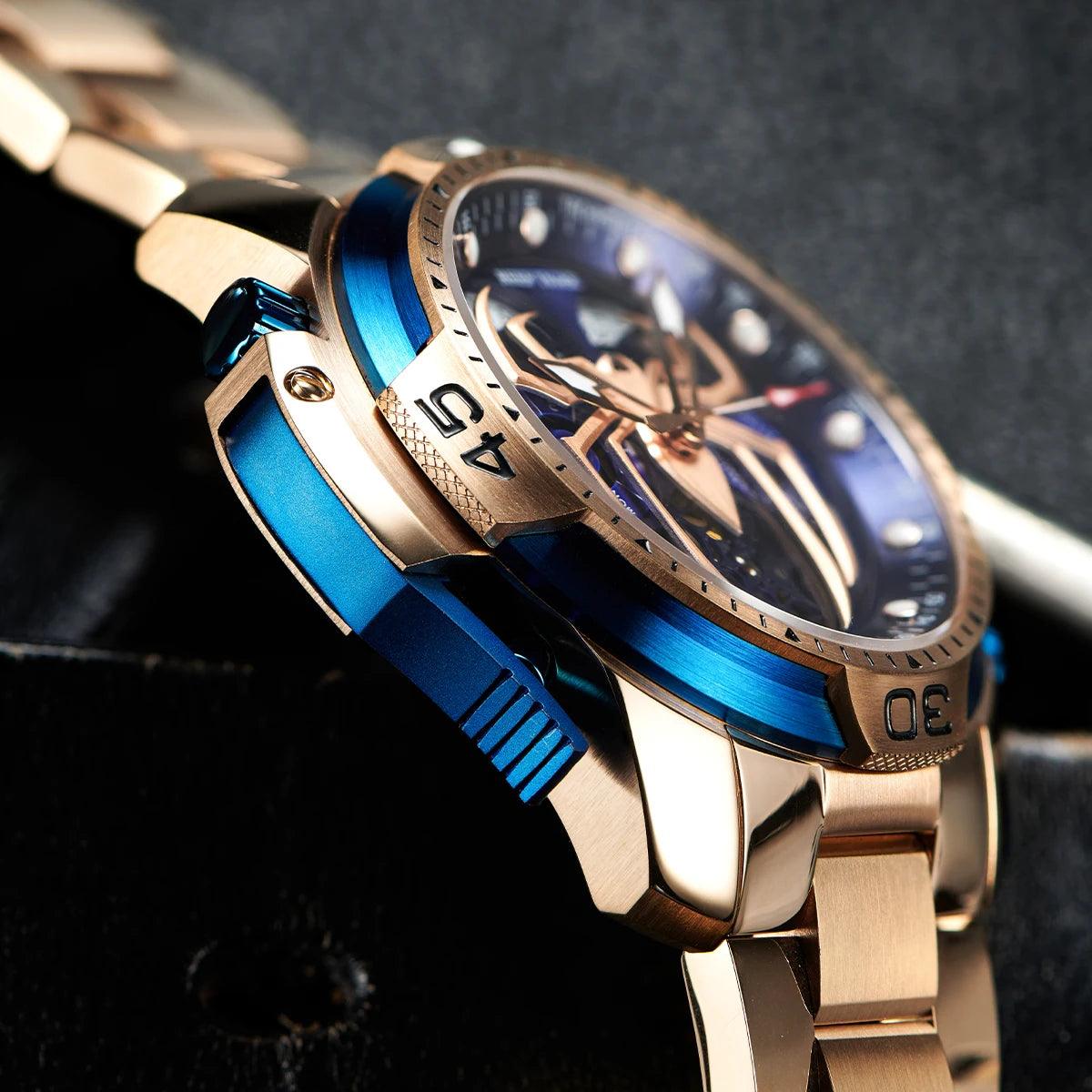 REEF TIGER design sport automatic watch spider dial - ARI