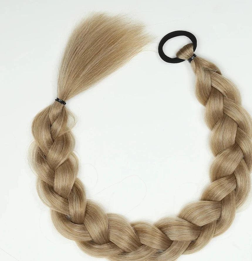 Synthetic long twist braid ponytail extensions with rubber band for women. Perfect for daily use - ARI