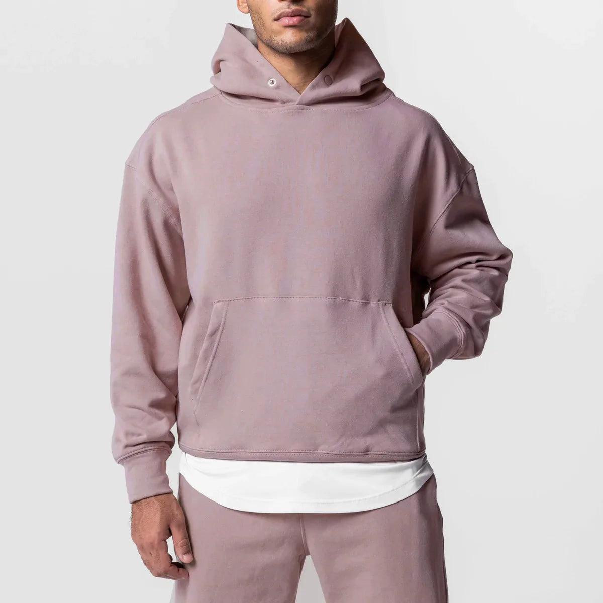 heavyweight cotton hoodie loose fitting amazing street style - ARI
