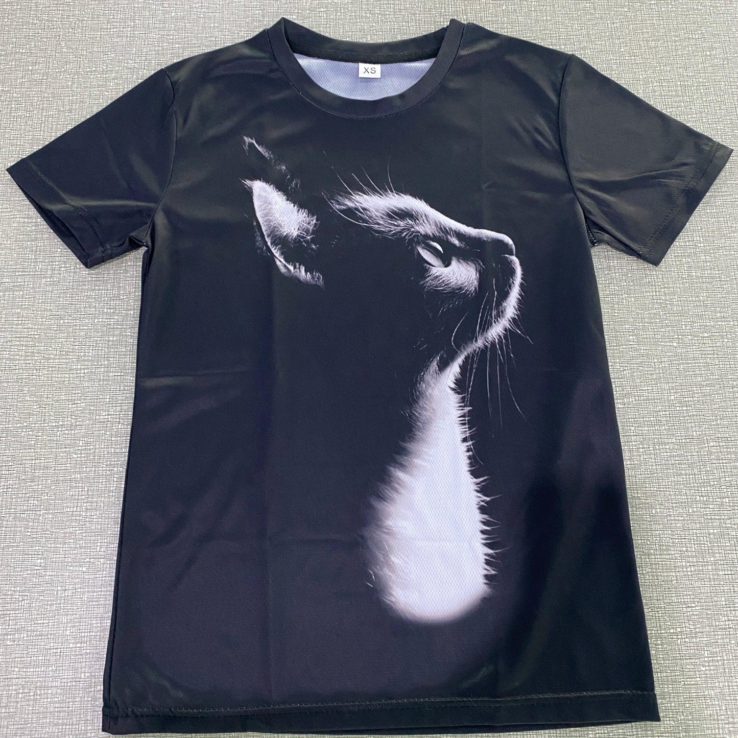 cats lover new fashion t-shirt women 3d cats print t-shirts - ARI
