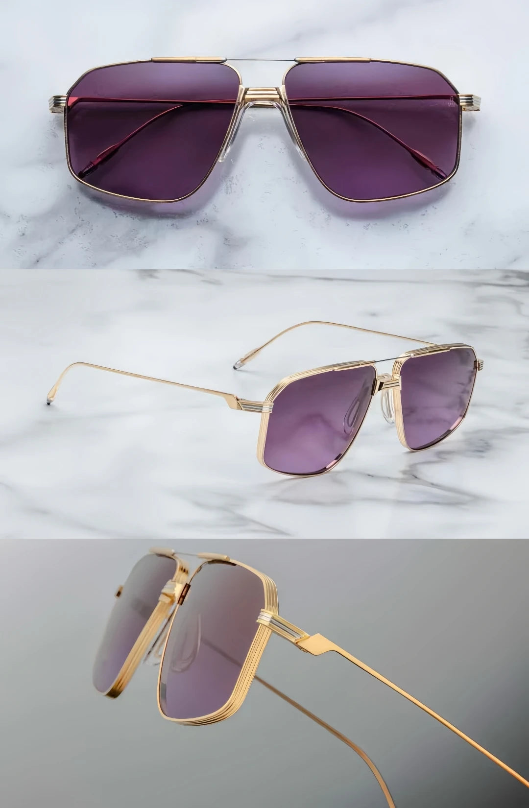 JMM sunglasses JAGGER ultralight titanium square style