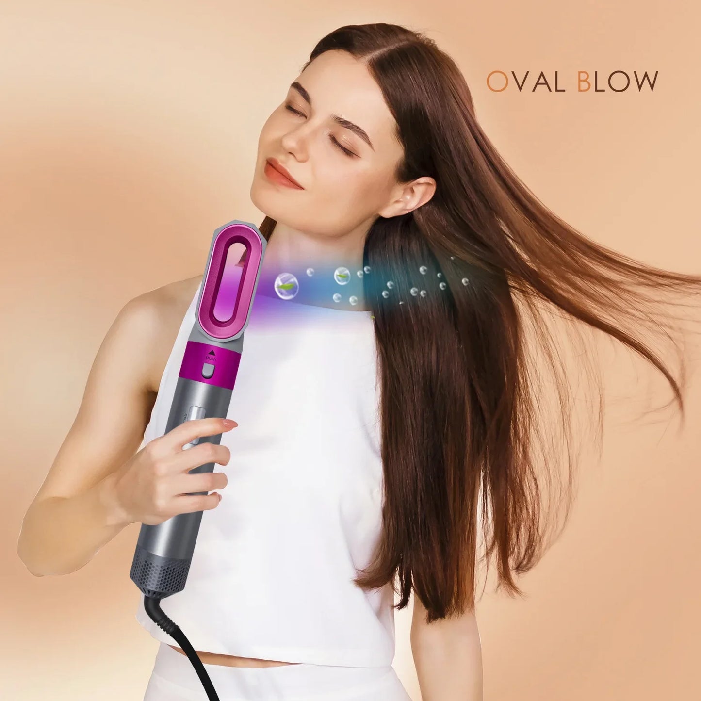 5 in 1 Hair,Dryer,Hot,Comb set professional curling iron hair straightener styling