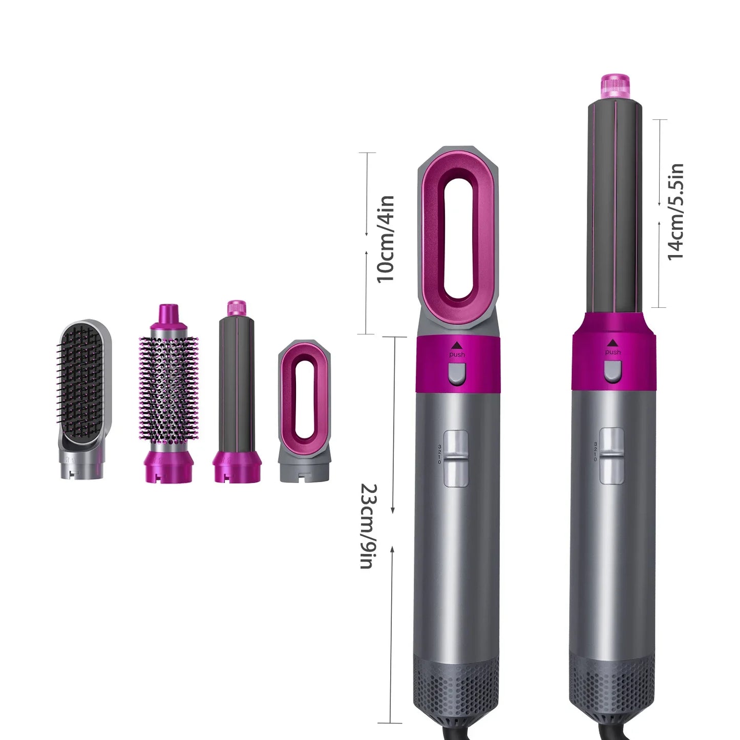 5 in 1 Hair,Dryer,Hot,Comb set professional curling iron hair straightener styling