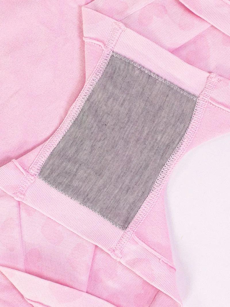 ARI brand panties love heart pink high-waisted breathable knitting underwear for women - ARI