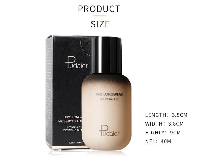 face liquid foundation full concealer makeup waterproof base brighten whitening cover dark circle - ARI