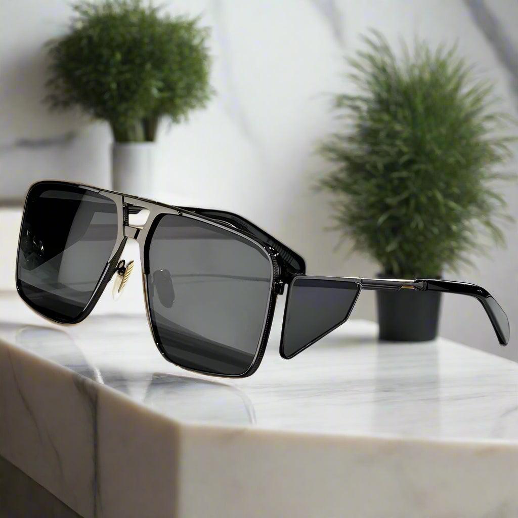 JACQUE MARIE MAGE,Assen alloy handmade sunglasses classical vintage - ARI