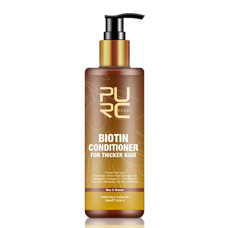 PURC,Biotin fast hair growth oil shampoo conditioner set anti hair loss - ARI