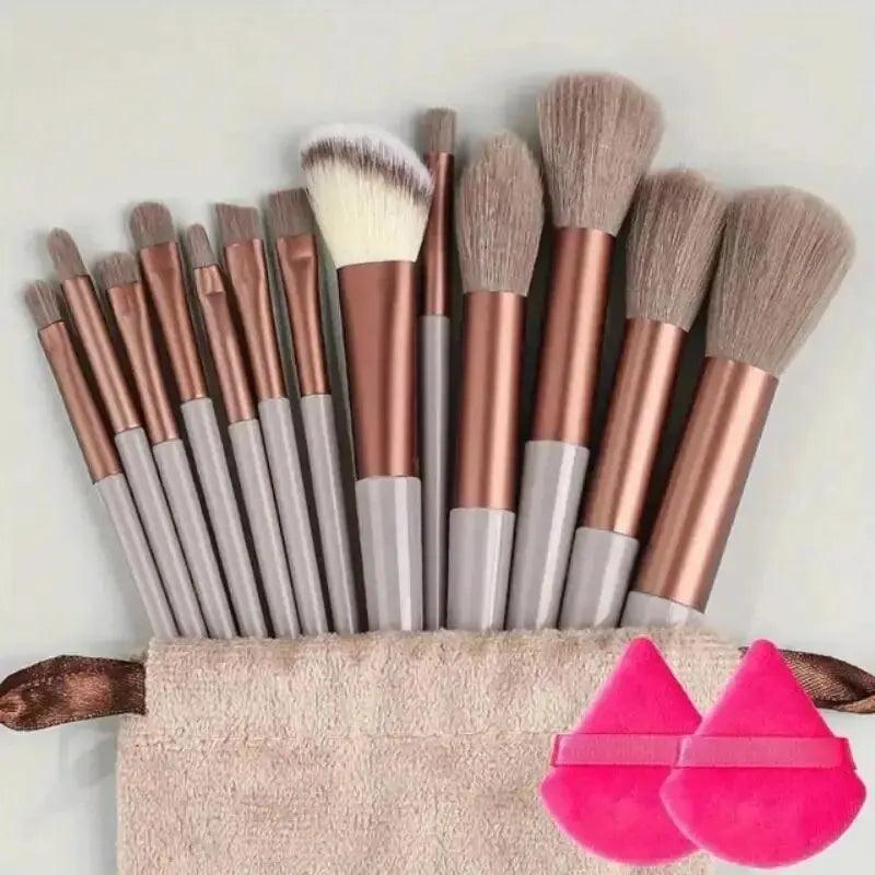 makeup brush set soft fluffy professional cosmetic tool - ARI