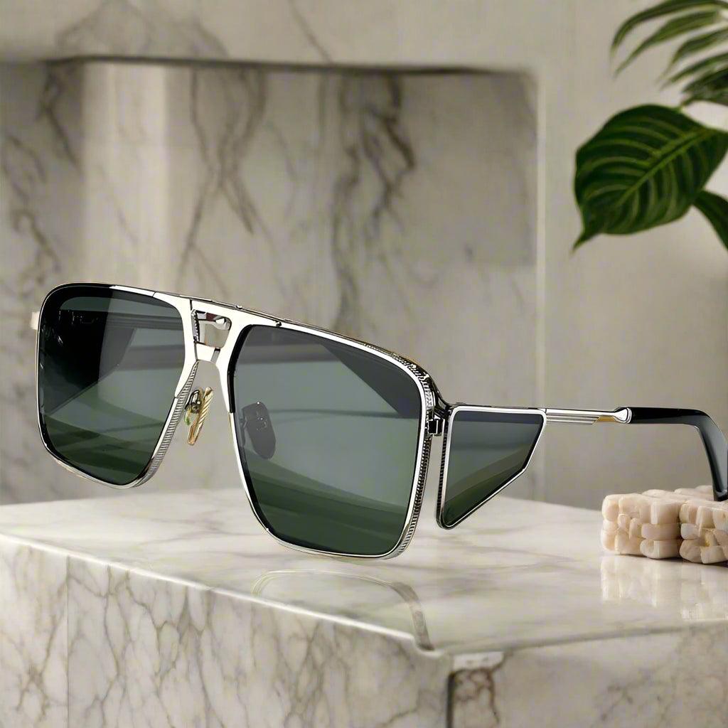 JACQUE MARIE MAGE,Assen alloy handmade sunglasses classical vintage - ARI